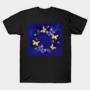 Round Dance of Sapphire Butterflies T-Shirt